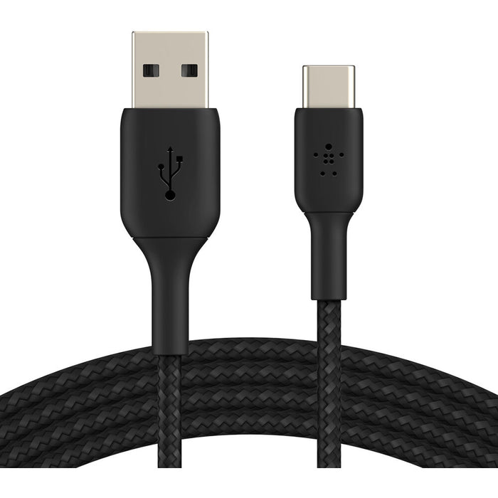 كابل Belkin BoostCharge Braided Lightning إلى USB-A (3.3 قدم)