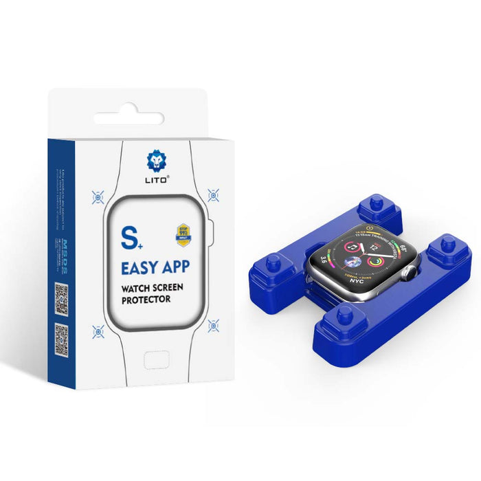 Lito S+ Pmma Protective Flexible Iwatch Screen Protector With Easy App For Apple Watch 6 7 8 Screen Protector