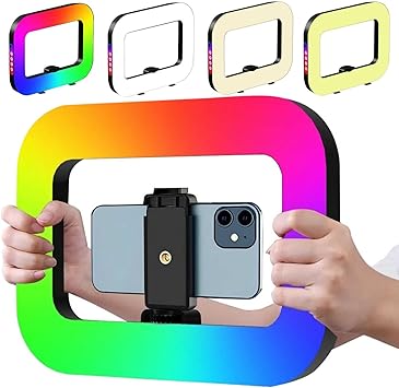 مصباح YM200-RGB المحمول بحلقة تعبئة مع بطارية مدمجة