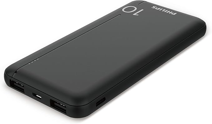 Philips Power Bank, 20Watts, 10000Mah, Black