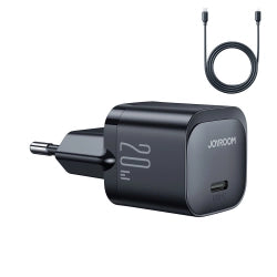 JR-TCF02 PD 20W mini Charger-(EU)+C to L Cable 1m