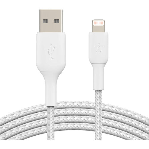 كابل Belkin BoostCharge Braided Lightning إلى USB-A (3.3 قدم)