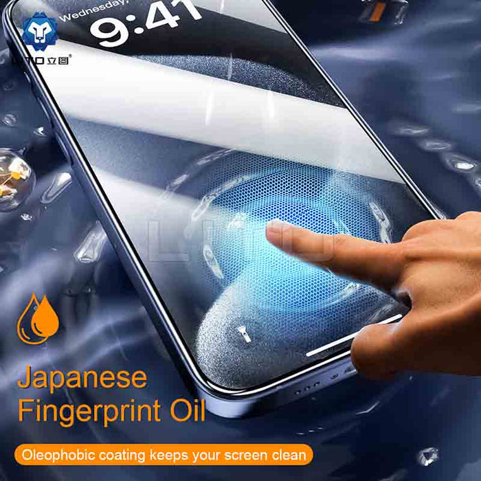 LITO D+ Ultra Silicone Edge Clear Full Glue Tempered Glass Screen Protector Clear