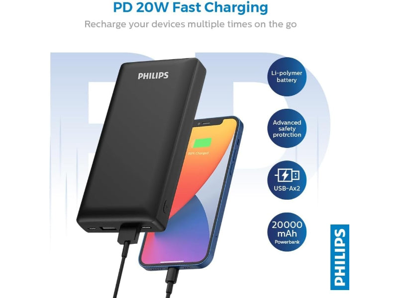 Philips  Power Bank (20000mAh) 20W