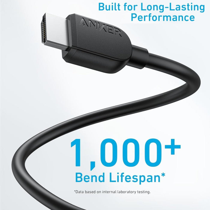 كابل HDMI 2.1 من Anker - متران | دقة فائقة 8K بتردد 60 هرتز
