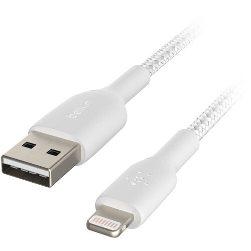 كابل Belkin BoostCharge Braided Lightning إلى USB-A (3.3 قدم)