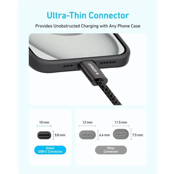 كابل أنكر زولو USB C إلى USB C بقوة 240 واط