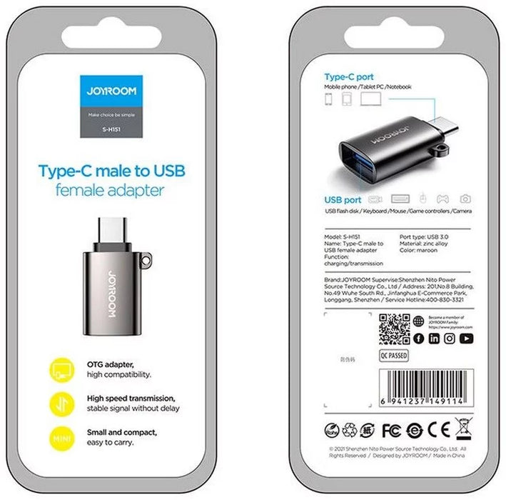 S-H151 Type-C male to USB female adapter