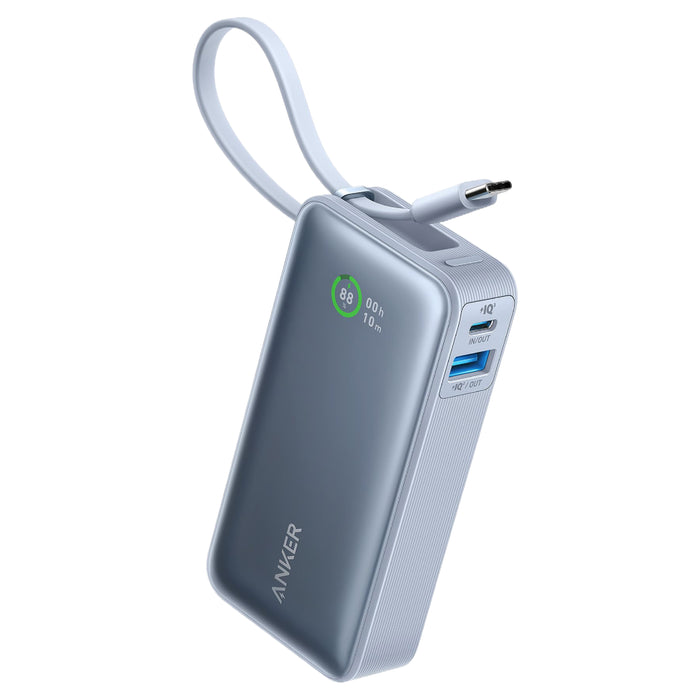 Anker Nano Power Bank Built-in USB-C Cable 30W,